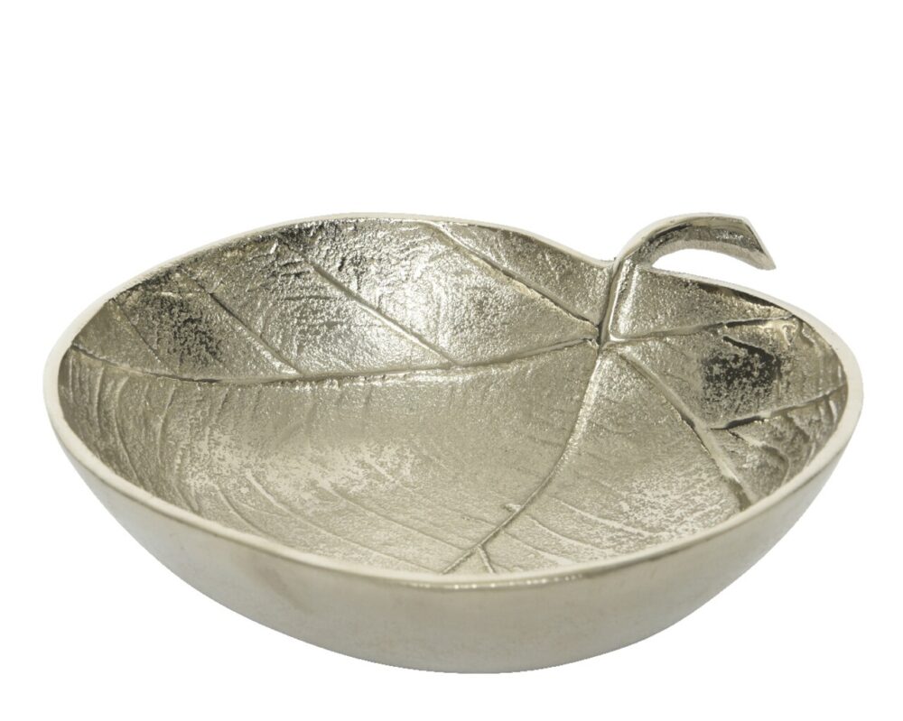 l-bol-decorativ-leaf-decoris-22x19x55-cm-aluminiu-argintiu