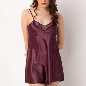 Camasa de noapte Miorre 995MRE1764 S/M poliester magenta pentru femei - imagine 5