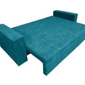 Canapea extensibila Venice 238x96x80 cm albastru cu lada de depozitare, confortabila si durabila din materiale de calitate superioara - imagine 7