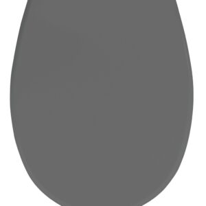 Capac de toaletă automat Easy-Close Wenko Vorno Neo 37 x 46 cm gri duroplast inox - imagine 1