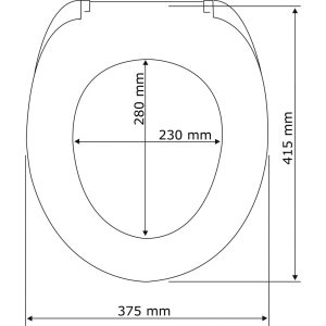 Capac de toaletă Hawaii multicolor 44.5x37.5 cm cu sistem Easy-Close din duroplast/acrilic - Wenko - imagine 5