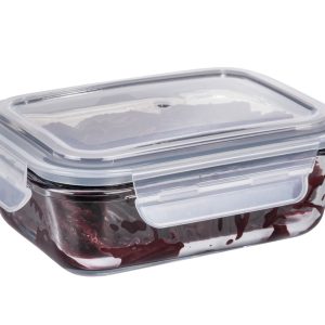 Caserola Transparenta Wenko Pacu 0.6 L 18x13x6.5 cm din Sticla si Polipropilena pentru Organizarea Bucatariei - imagine 3