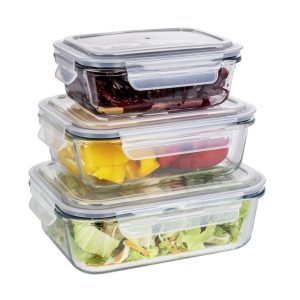 Caserola cu capac transparent Wenko Pacu 1.5 L din sticla si polipropilena, 23x17x7.5 cm pentru organizare eficienta in bucatarie - imagine 4