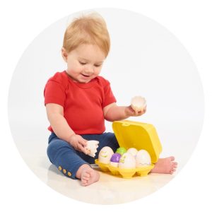 Cofraj oua colorate din plastic 10cm pentru dezvoltarea atentiei si logicii, set cu 2 moduri de joaca - imagine 3