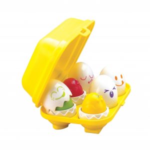 Cofraj oua colorate din plastic 10cm pentru dezvoltarea atentiei si logicii, set cu 2 moduri de joaca - imagine 4
