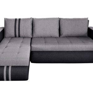 Coltar extensibil reversibil Siena Duo Antracit/Gri 243x141 cm cu lada de depozitare pentru living modern si confortabil - imagine 5