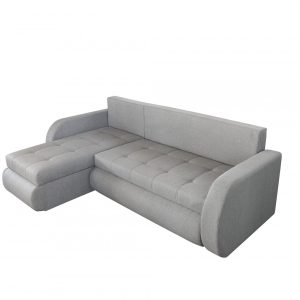 Coltar extensibil reversibil Siena Grey 243x141 cm cu lada de depozitare si structura din lemn, spuma poliuretanica si arcuri sinusoidale - imagine 6