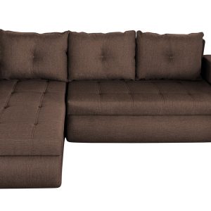 Coltar extensibil reversibil Siena Lux Chocolate 243x141 cm cu lada de depozitare, confortabil si modern pentru living - imagine 7