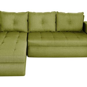 Coltar extensibil reversibil Siena Lux Lime 243x141 cm cu lada de depozitare si structura din lemn, confortabil si modern pentru living - imagine 8