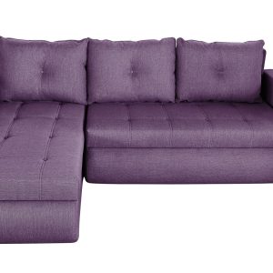 Coltar extensibil reversibil Siena Lux Purple 243x141 cm cu lada de depozitare, design modern si confortabil pentru living - imagine 8