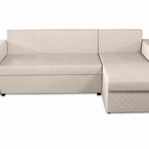 Coltar extensibil reversibil Napoli Bej 247x148 cm cu lada de depozitare, confortabil si practic pentru living si dormitor - imagine 4