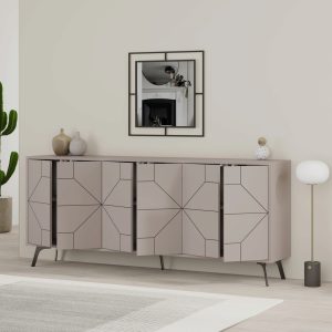 Consola Decortie Dune 184 cm Mocha PAL 184x77.4x35 cm - imagine 3