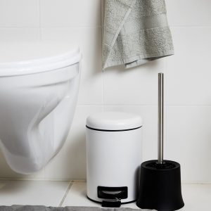 Cos de gunoi cu pedala Wenko Leman 3 L inox alb 17 x 25 x 22.5 cm - Eleganță și Funcționalitate pentru Casa Ta - imagine 3