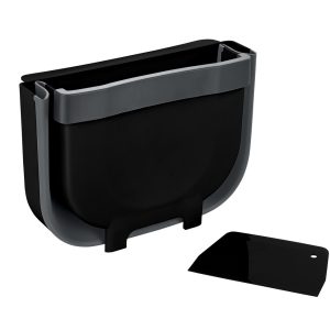 Cos de gunoi suspendabil Wenko Fago 5 L negru polipropilenă 25.5 x 18 x 18 cm pentru sertare și uși dulapuri - imagine 3