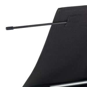 Cos de rufe Wenko Trio Top 118 L 3 compartimente 57x57x38 cm negru poliester aluminiu organizare eficientă rufe - imagine 3