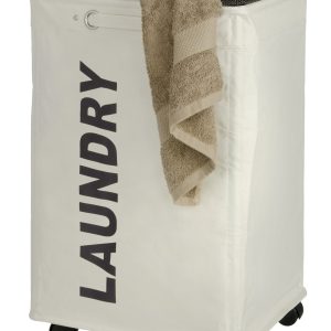 Cos de rufe alb Wenko Quadro 79 L 40 x 60 x 33 cm poliester polipropilena - imagine 3