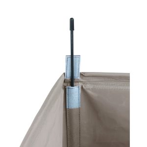 Cos pentru rufe mobil cu 3 compartimente Trivo Beige 116 l poliester/poliamida pentru sortare rufe si prevenirea mirosurilor - imagine 3