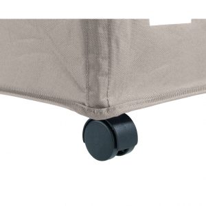 Cos pentru rufe mobil cu 3 compartimente Trivo Beige 116 l poliester/poliamida pentru sortare rufe si prevenirea mirosurilor - imagine 4