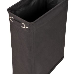 Cos pentru rufe Wenko Corno Black 43L poliester polipropilena negru cu 4 roti pentru economisirea spatiului - imagine 4