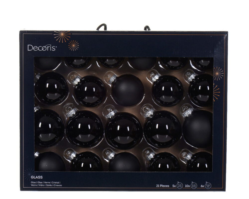 l-cutie-cu-21-globuri-asortate-baubles-decoris-7-cm6-cm5-cm-sticla-negru