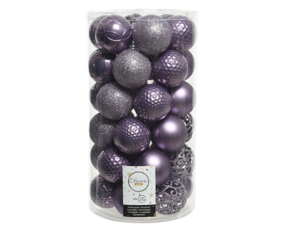 l-cutie-cu-37-globuri-asortate-heide-mix-decoris-plastic-mov