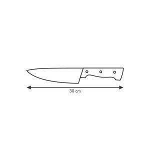 Cutit Bucatarie Tescoma Home Profi 17 cm Inox Plastic Negru Design Ergonomic pentru Taiere si Tocare - imagine 4