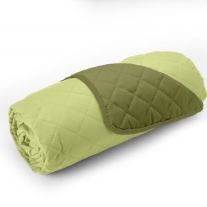 Cuvertura Double Face Alcam 210 x 220 cm 100% microfibra Olive/Lime pentru confort si stil in dormitor - imagine 6