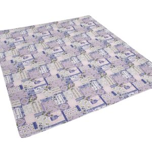 Cuvertura matlasata Alcam Mary 210x240 cm microfibra florala lavabila confortabila pentru dormitor - imagine 4