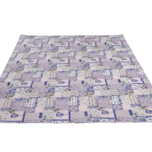 Cuvertura matlasata Alcam Mary 210x240 cm microfibra florala lavabila confortabila pentru dormitor - imagine 8