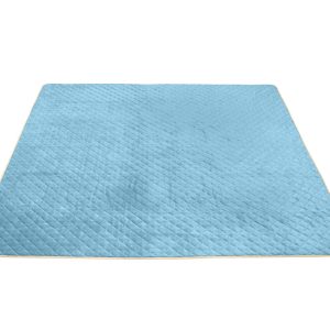 Cuvertura Matlasata Cocolino Alcam 210x220 cm Bleu Ciel Microfibra Fleece pentru Confort si Eleganta - imagine 3