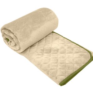 Cuvertura Matlasată Cocolino Alcam Naturel 210x220 cm Fleece Microfibră Design Elegant Confortabil pentru Orice Cameră - imagine 7