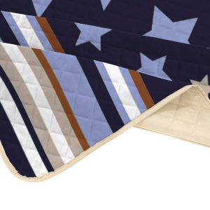 Cuvertură Matlasată Cocolino Alcam Stelle 210x220 cm Fleece și Microfibra Crem, Lavabilă și Uscare Rapidă - imagine 4