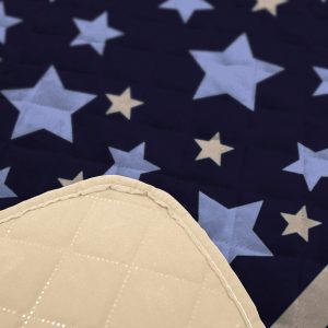 Cuvertură Matlasată Cocolino Alcam Stelle 210x220 cm Fleece și Microfibra Crem, Lavabilă și Uscare Rapidă - imagine 5