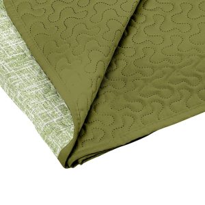 Cuvertura Matlasată 210x220 cm Alcam Microfibra Green Jeans pentru Dormitor Confortabil - imagine 3