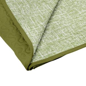 Cuvertura Matlasată 210x220 cm Alcam Microfibra Green Jeans pentru Dormitor Confortabil - imagine 4