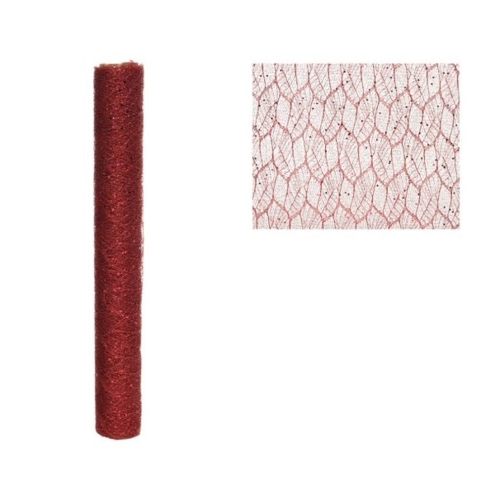 l-decoratiune-glitter-leaf-decoris-200x35-cm-poliester-rosu