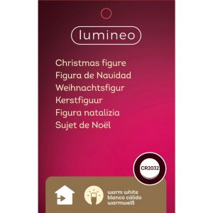 Decoratiune Luminoasa Gnome Verde 8x18x42 cm Poliester cu LED si Baterie Inclusa 168 Ore Autonomie IP20 - imagine 2