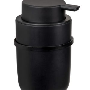 Dozator Sapun Lichid Wenko Turbo-Loc Carpino Negru 8x13x10 cm Plastic Metal Montare Pe Perete - imagine 3