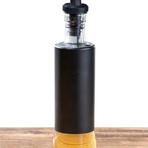 Dozator ulei/otet Wenko Boga 300 ml sticlă inox plastic negru transparent pentru bucătărie - imagine 4