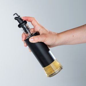 Dozator ulei/otet Wenko Boga 300 ml sticlă inox plastic negru transparent pentru bucătărie - imagine 8