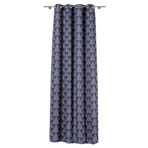 Draperie Mendola Inca 130x260 cm poliester gri petrol design geometric pentru amenajări moderne - imagine 2