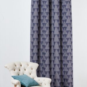 Draperie Mendola Inca 130x260 cm poliester gri petrol design geometric pentru amenajări moderne - imagine 1