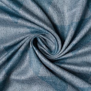Draperie Mendola Inca 130x260 cm Turcoaz Poliester Pattern Geometric pentru Interior Modern - imagine 3