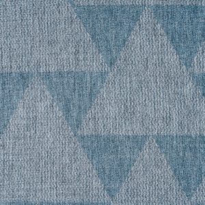 Draperie Mendola Inca 130x260 cm Turcoaz Poliester Pattern Geometric pentru Interior Modern - imagine 5