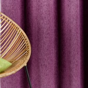 Draperie Joanna 140x245 cm poliester mov opacitate ridicată pentru amenajări interioare - imagine 3