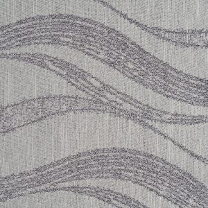 Draperie Mendola Interior Vals 140x260 cm poliester gri design minimalist cu pattern valuri - imagine 4