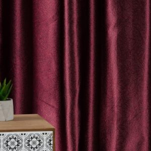 Draperie Mendola Interior Versaille 135x245 cm Poliester Bordo Jacquard Model Abstract - imagine 6
