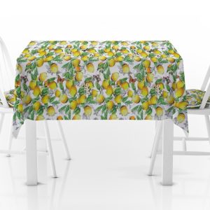 Fata de masa Bedora Lemon 140 x 280 cm din bumbac pentru dining elegant - imagine 3