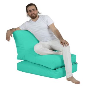 Fotoliu extensibil turcoaz Siesta Ferndale Bean Bag 55-180 cm poliester impermeabil 200 kg - imagine 13