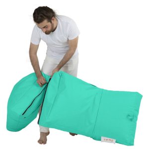 Fotoliu extensibil turcoaz Siesta Ferndale Bean Bag 55-180 cm poliester impermeabil 200 kg - imagine 16